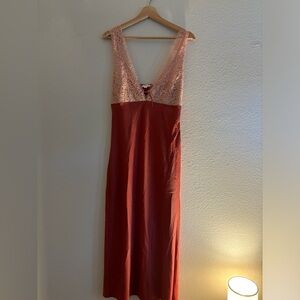 Brand New Dark Rose Lace Maxi Dress, with original boutique tags!!